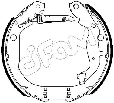 Brake Shoe Set (151-491)