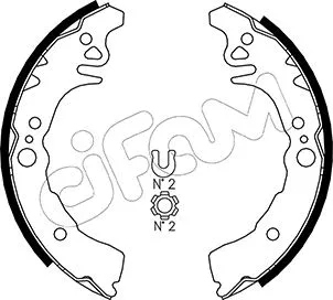 Brake Shoe Set (153-435)