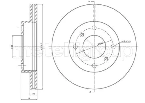 Brake Disc (800-249C)