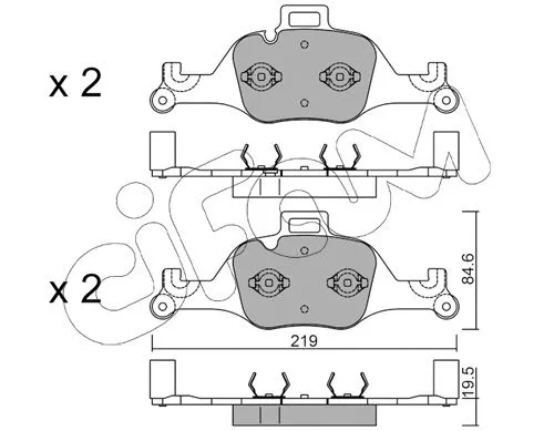 Brake Pad Set, disc brake (822-1145-0)