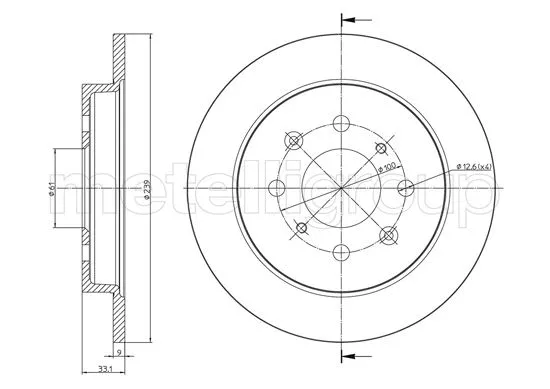 Brake Disc (800-1664C)