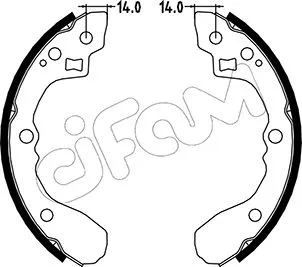 Brake Shoe Set (153-217)