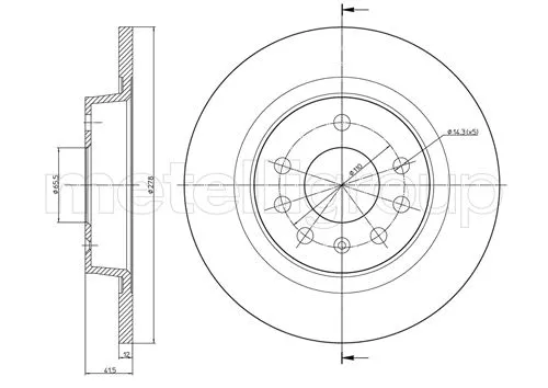 Brake Disc (800-609C)