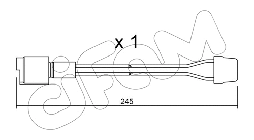 Warning Contact, brake pad wear (SU.072)