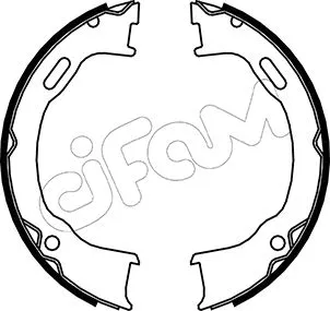 Brake Shoe Set, parking brake (153-364)