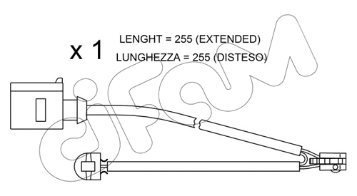 Warning Contact, brake pad wear (SU.218)