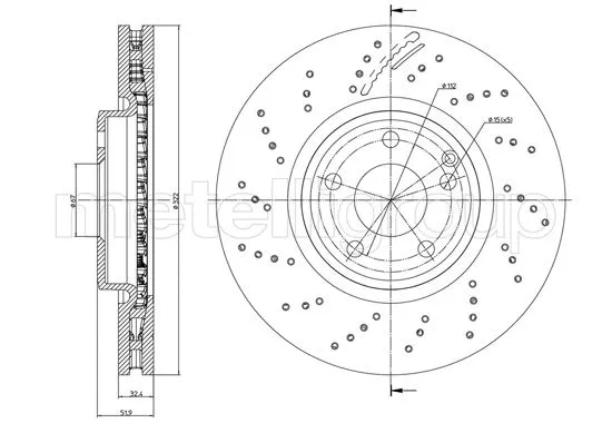 Brake Disc (800-1279FC)