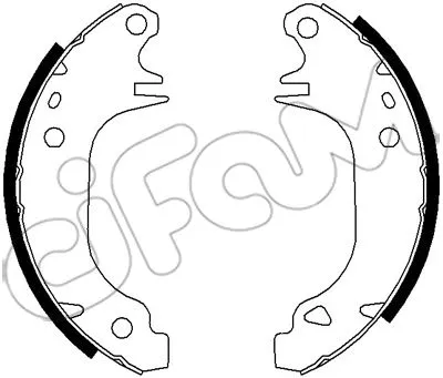 Brake Shoe Set (153-343K)