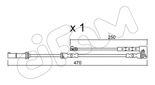 Warning Contact, brake pad wear (SU.338)