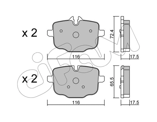Brake Pad Set, disc brake (822-921-0)