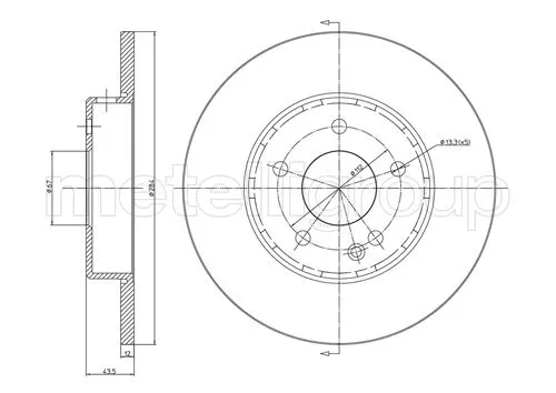 Brake Disc (800-313C)