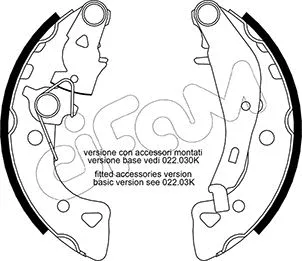 Brake Shoe Set (153-024Y)