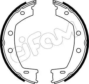 Brake Shoe Set, parking brake (153-374)