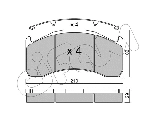 Brake Pad Set, disc brake (822-592-0)