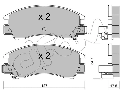 Brake Pad Set, disc brake (822-241-0)