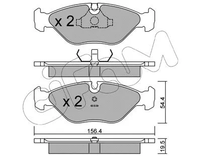 Brake Pad Set, disc brake (822-209-0)
