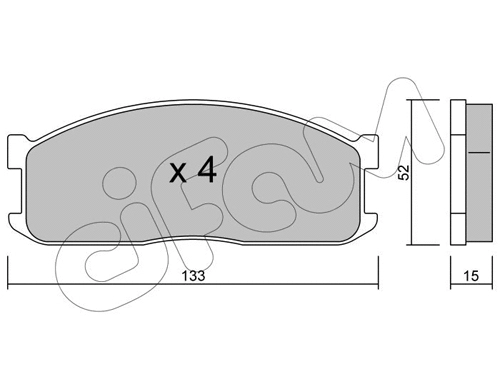 Brake Pad Set, disc brake (822-232-0)