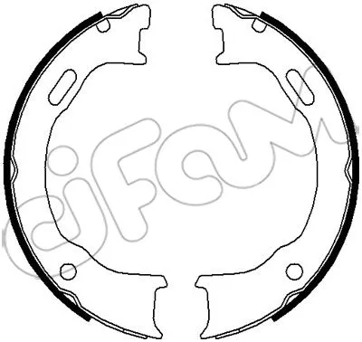 Brake Shoe Set, parking brake (153-372)