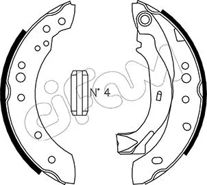 Brake Shoe Set (153-025)