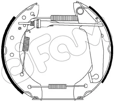 Brake Shoe Set (151-252)