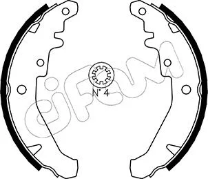 Brake Shoe Set (153-078)