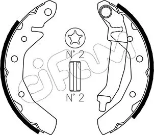 Brake Shoe Set (153-047)