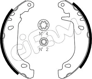 Brake Shoe Set (153-345)