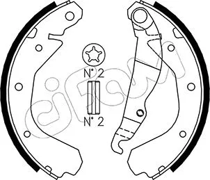 Brake Shoe Set (153-305)