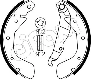 Brake Shoe Set (153-308)