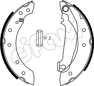 Brake Shoe Set (153-476)