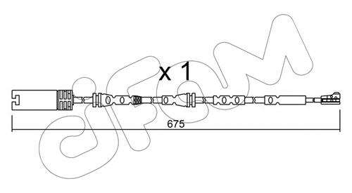 Warning Contact, brake pad wear (SU.298)