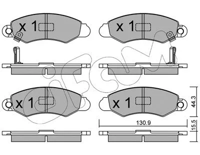 Brake Pad Set, disc brake (822-418-0)