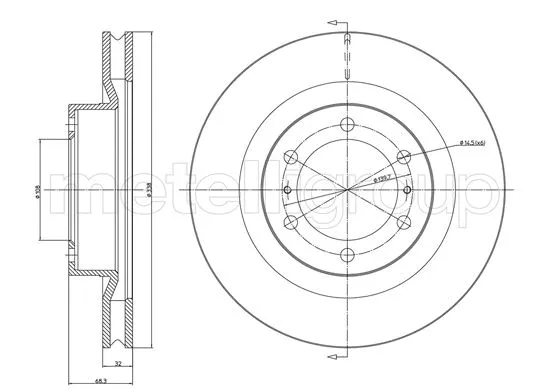 Brake Disc (800-1298C)