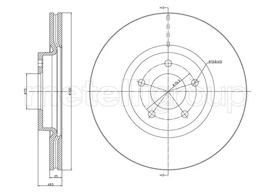 Brake Disc (800-1417C)