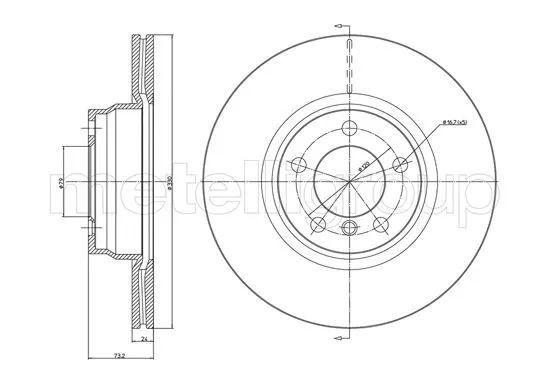 Brake Disc (800-1454C)