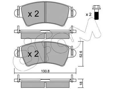 Brake Pad Set, disc brake (822-313-1)