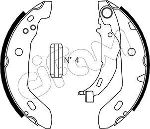 Brake Shoe Set (153-235)
