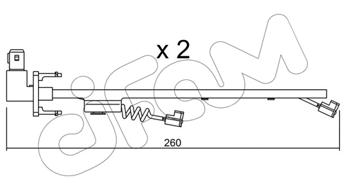 Warning Contact, brake pad wear (SU.184K)