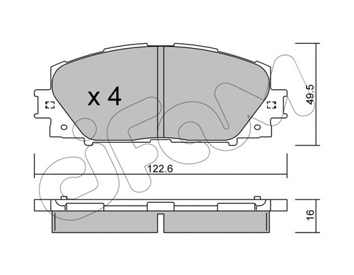 Brake Pad Set, disc brake (822-745-1)