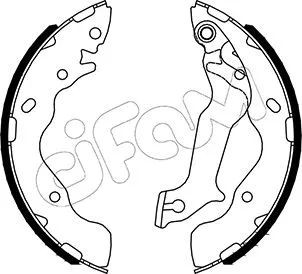 Brake Shoe Set (153-533)