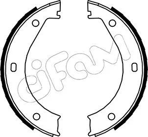 Brake Shoe Set, parking brake (153-013)