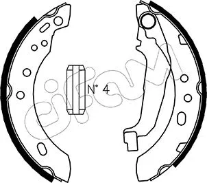 Brake Shoe Set (153-284)