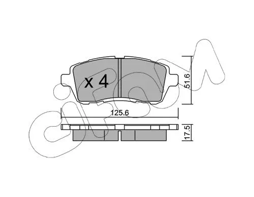 Brake Pad Set, disc brake (822-793-2)