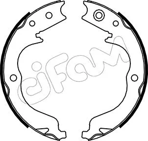 Brake Shoe Set, parking brake (153-268)