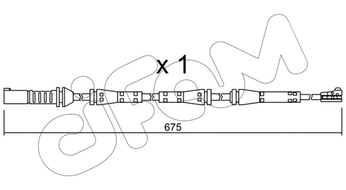 Warning Contact, brake pad wear (SU.278)