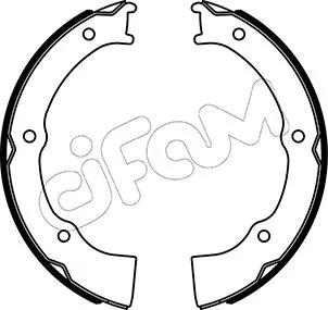Brake Shoe Set, parking brake (153-500)