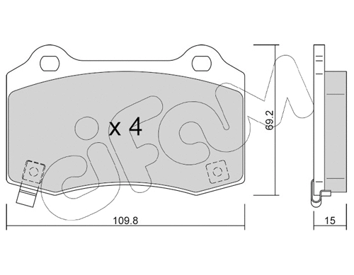 Brake Pad Set, disc brake (822-251-6)