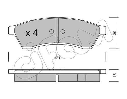 Brake Pad Set, disc brake (822-510-0)