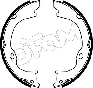 Brake Shoe Set, parking brake (153-363)