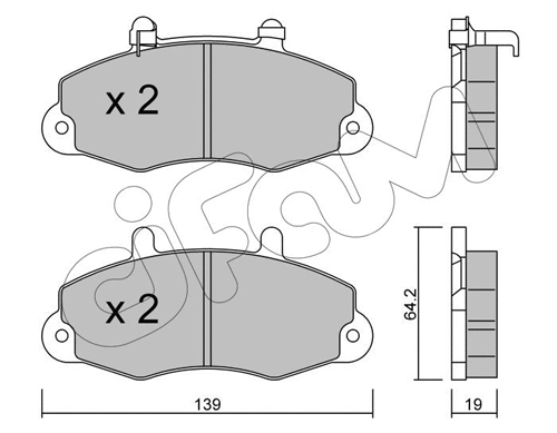 Brake Pad Set, disc brake (822-194-1)